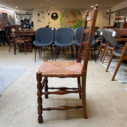 French Country Woven Seat Dining Chairs SET of 8