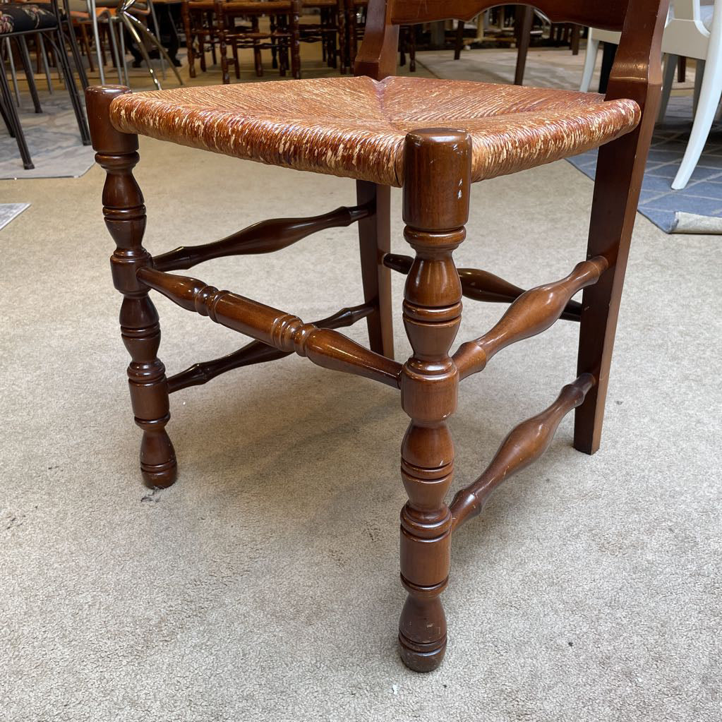 French Country Woven Seat Dining Chairs SET of 8
