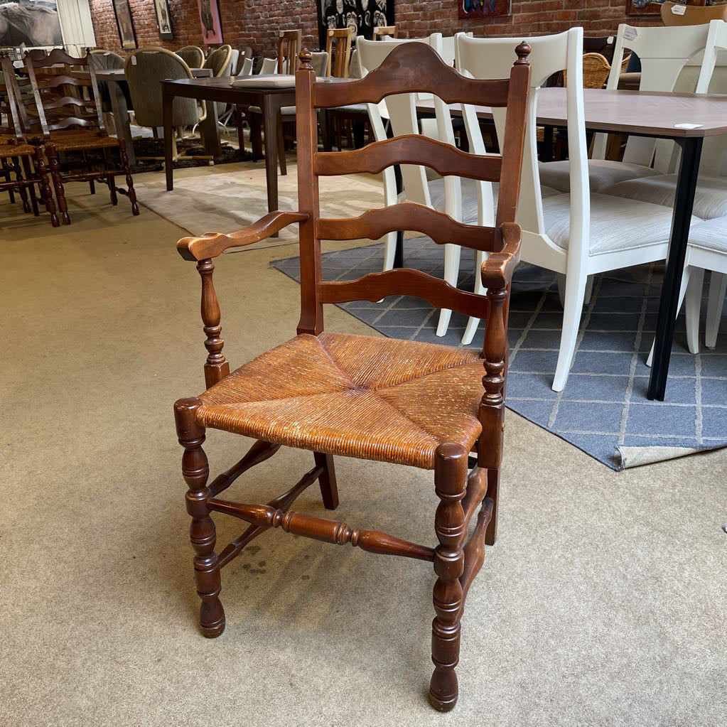French Country Woven Seat Dining Chairs SET of 8
