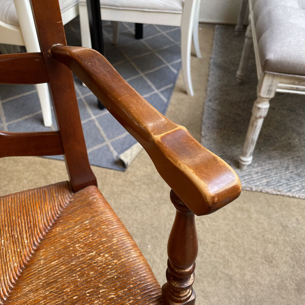 French Country Woven Seat Dining Chairs SET of 8
