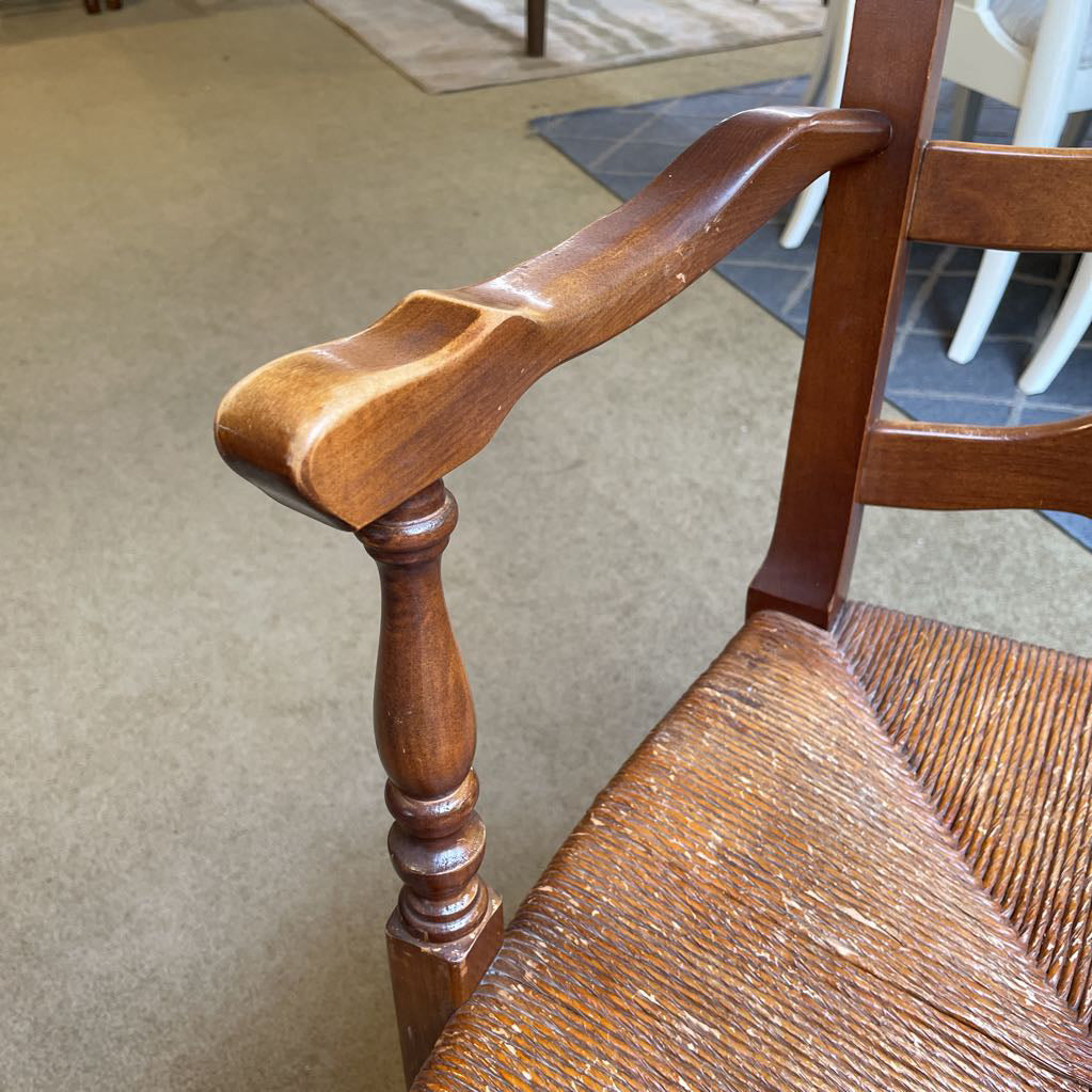 French Country Woven Seat Dining Chairs SET of 8
