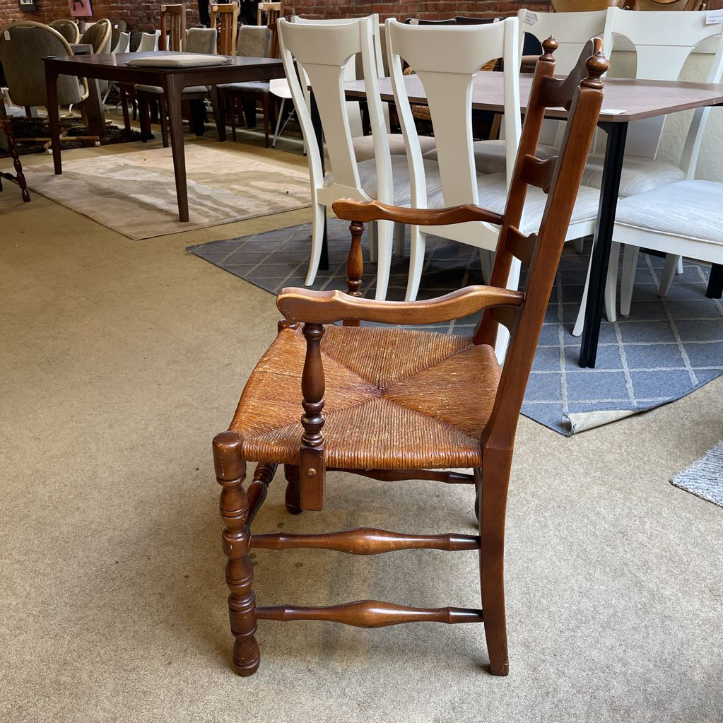 French Country Woven Seat Dining Chairs SET of 8