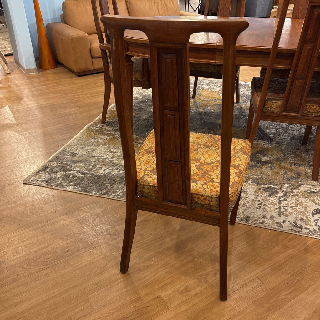 Set of 8 Custom Made Teak Dining Chairs w/2 Captains