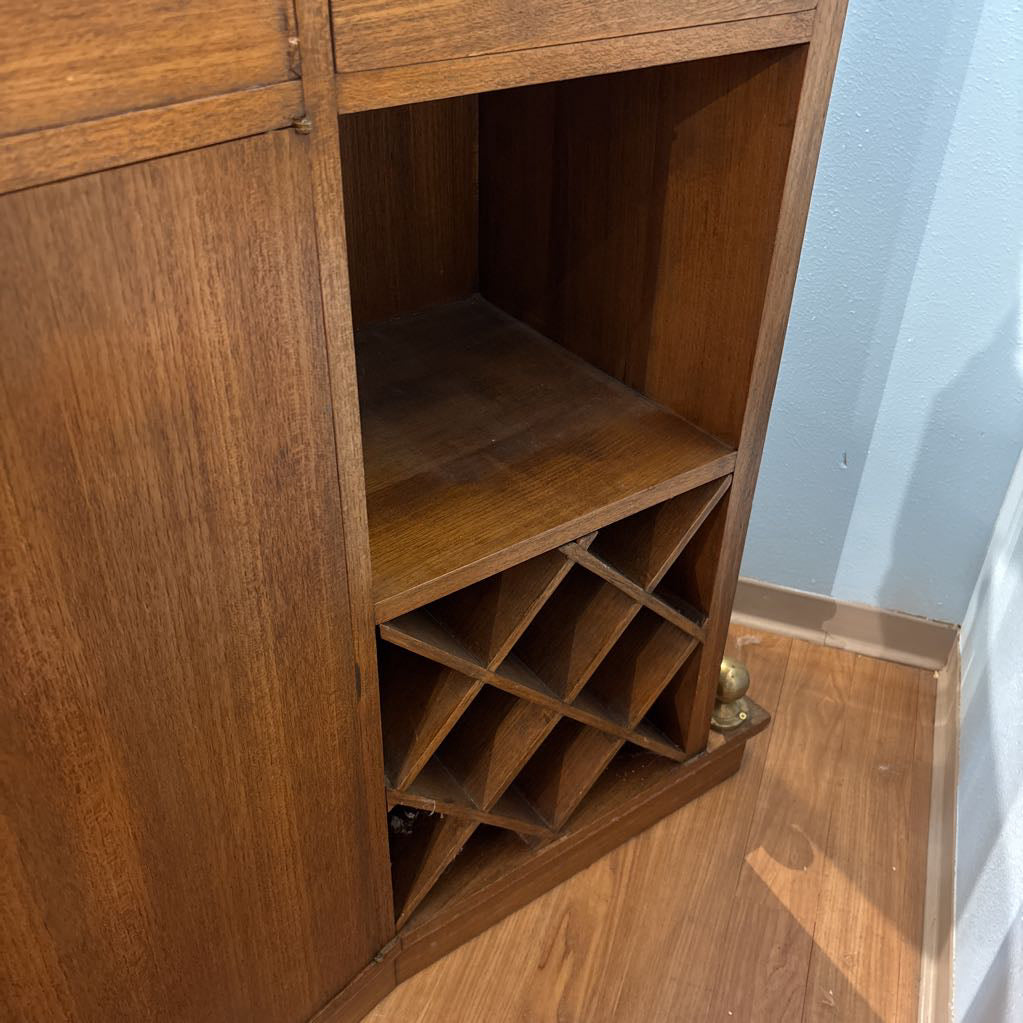 Custom Made Teak Bar w/Jade Top