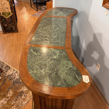 Custom Made Teak Bar w/Jade Top