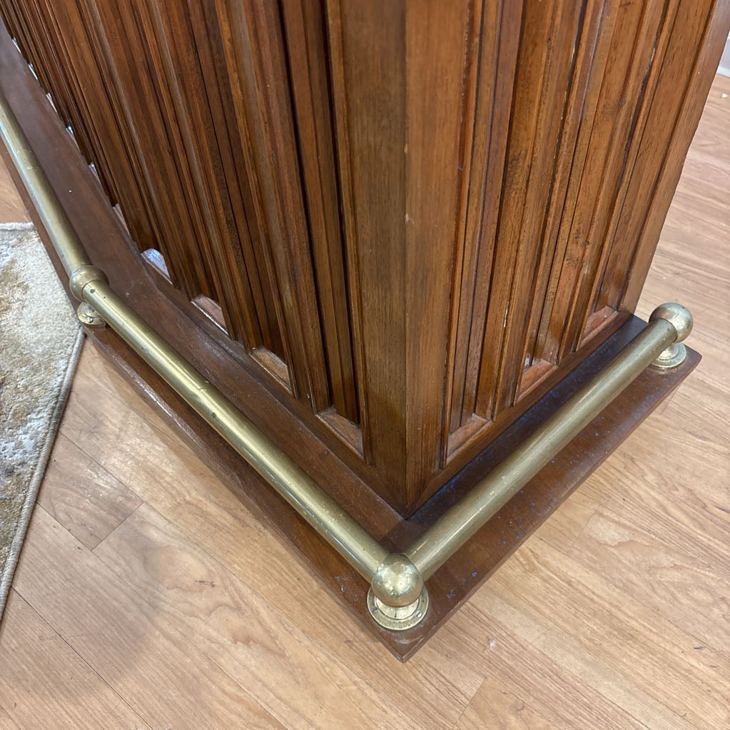 Custom Made Teak Bar w/Jade Top