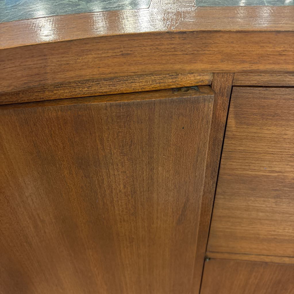 Custom Made Teak Bar w/Jade Top