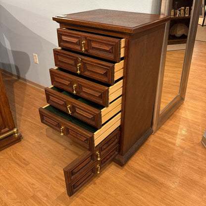Custom Made Teak Cutlery Cabinet