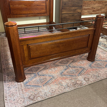 Lexington Solid Cherry Wood Queen Bed Frame