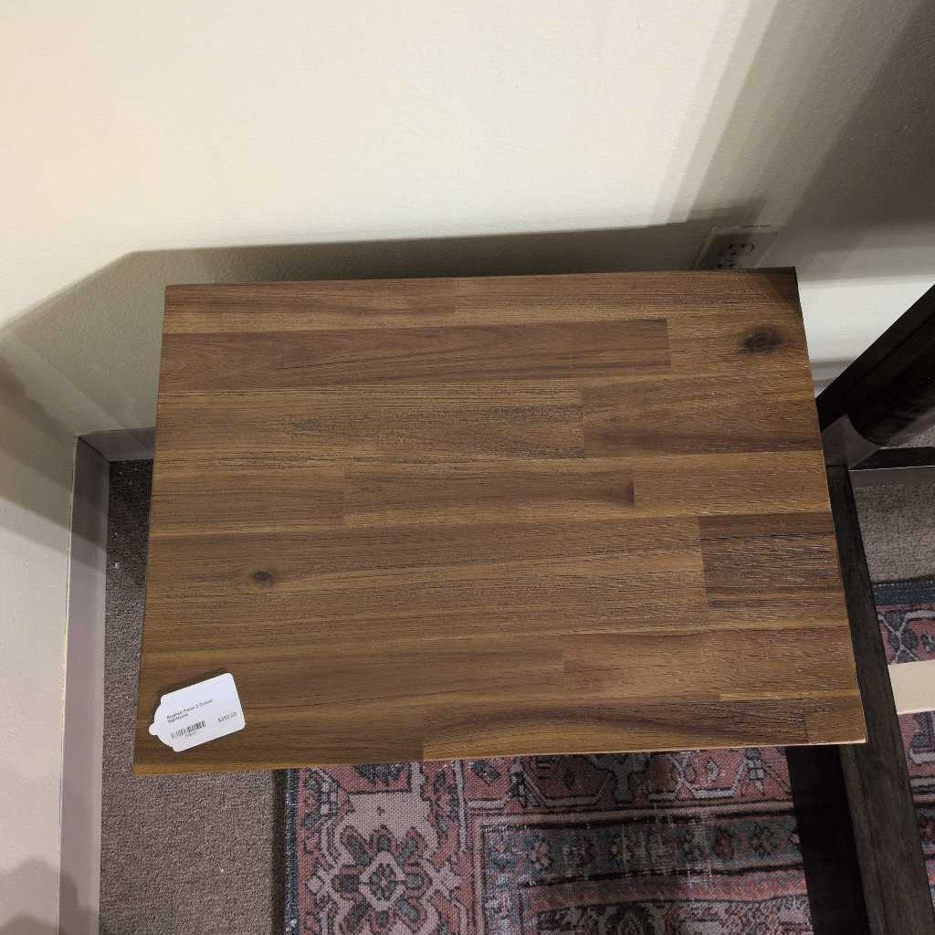 Brushed Pecan 2 Drawer Nightstand C NIGHTSTANDS