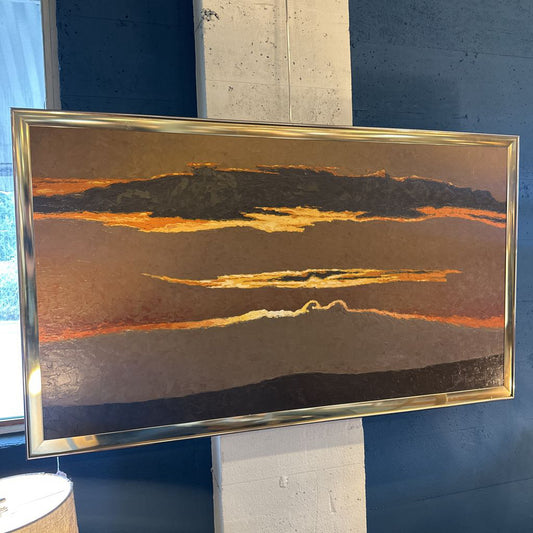 "Sunset Over Whidbey Island" Oil Painting ART