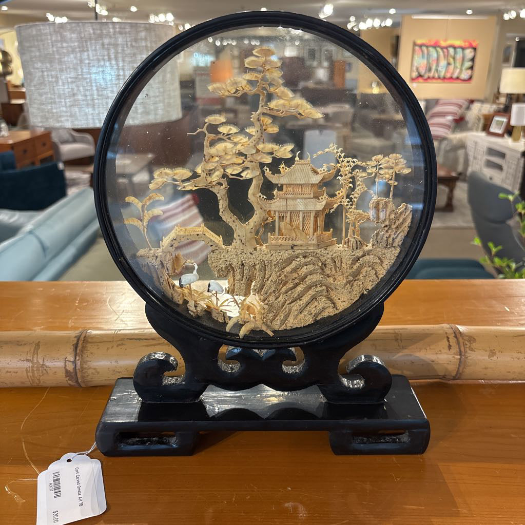 Cork Carved Ornate Art