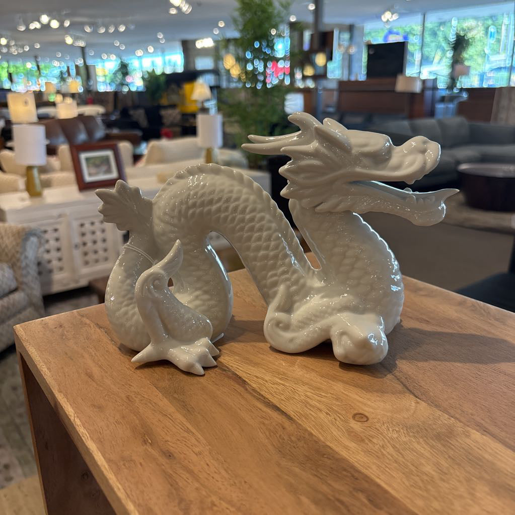 Porcelain Glazed Dragon Figure