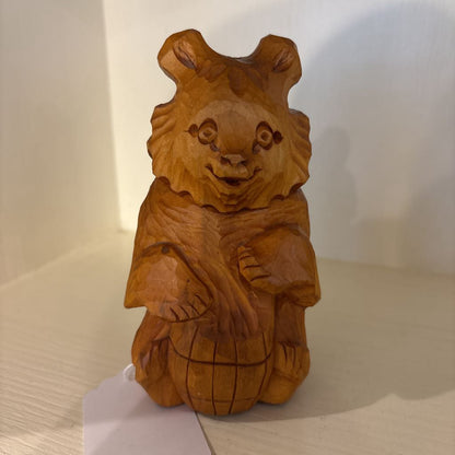 Russian Wooden Bear Carving