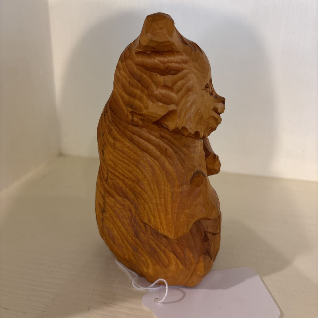 Russian Wooden Bear Carving