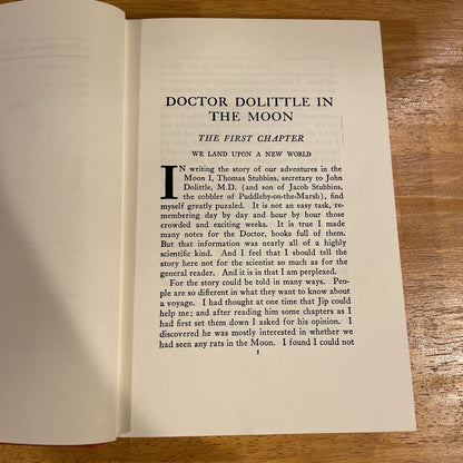 Dr. Dolittle in the Moon Book 1956 Edition
