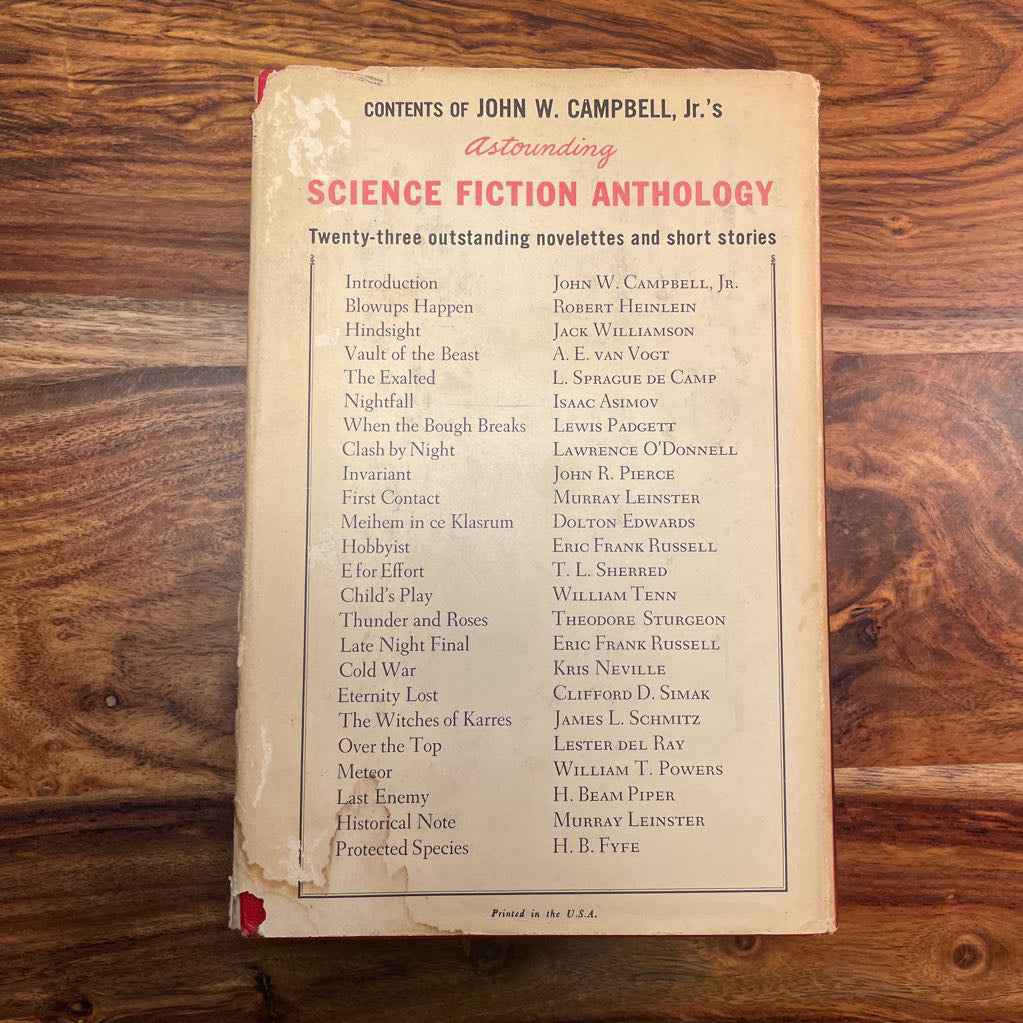 Vintage Sci Fi Anthology Book UNIQUE FINDS