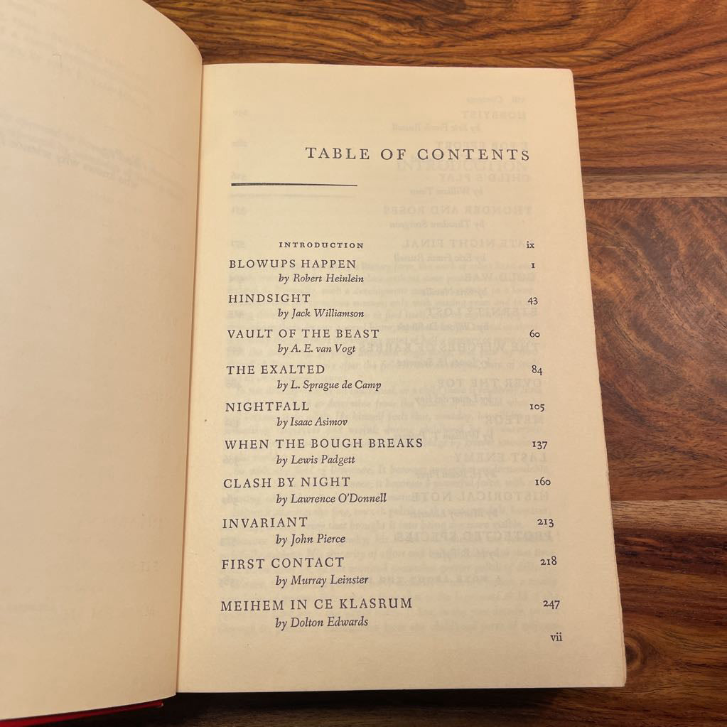 Vintage Sci Fi Anthology Book UNIQUE FINDS