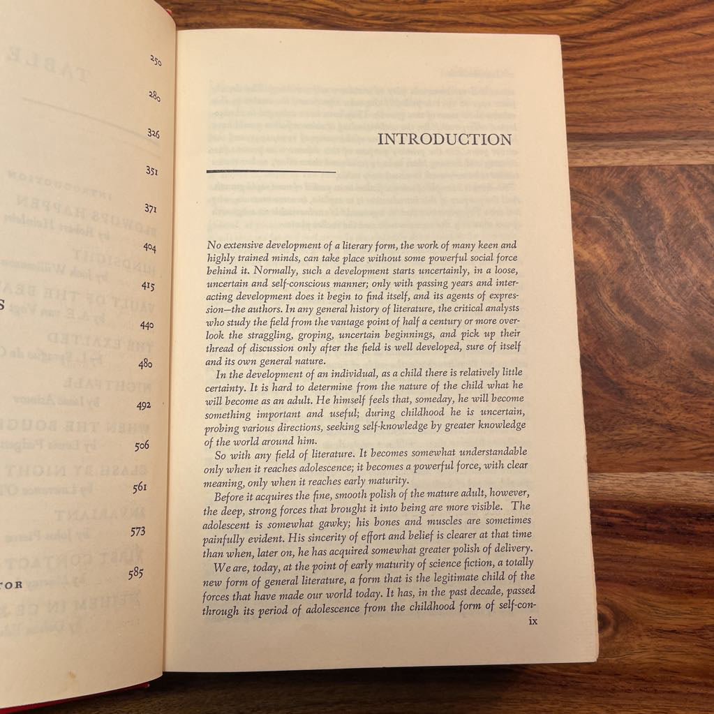 Vintage Sci Fi Anthology Book UNIQUE FINDS