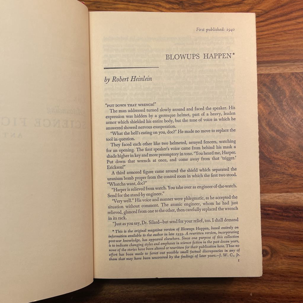 Vintage Sci Fi Anthology Book UNIQUE FINDS