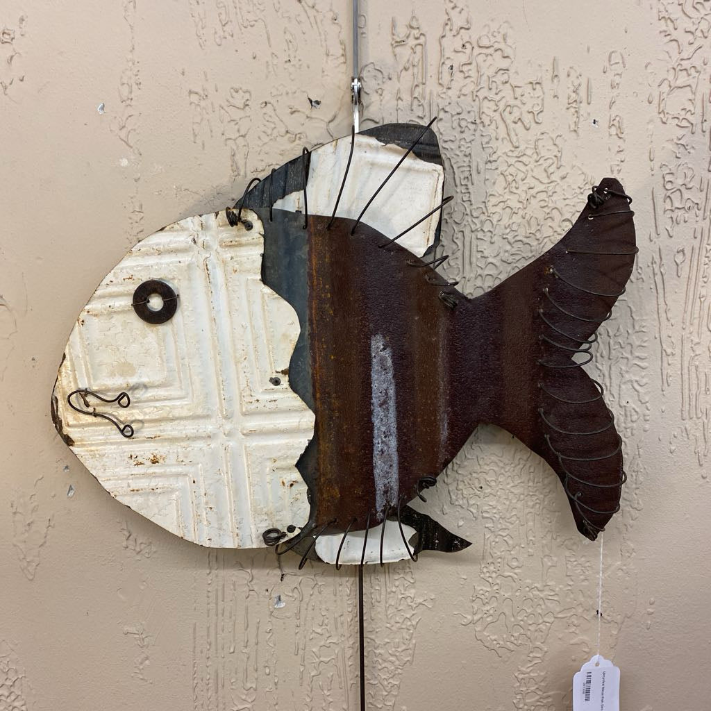 Upcycled Metal Fish Decor