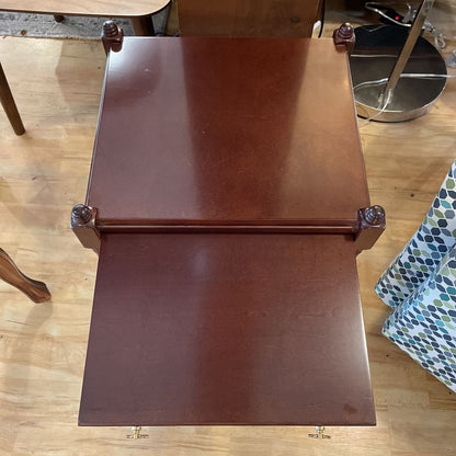 Mahogany Regency End Table w/ Gold Accents C SIDE TABLES