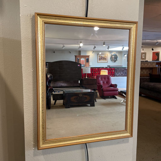 Gold w/ Beaded Border Wall Mirror C MIRRORS