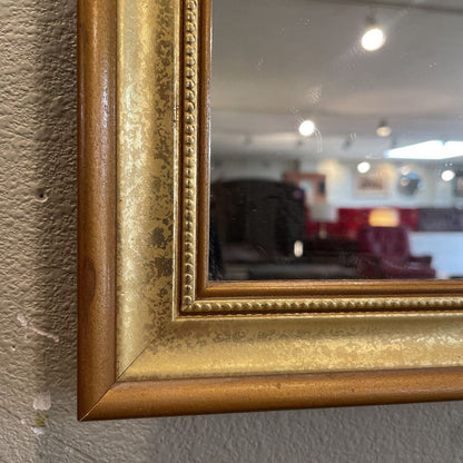 Gold w/ Beaded Border Wall Mirror