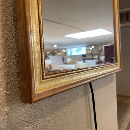 Gold w/ Beaded Border Wall Mirror