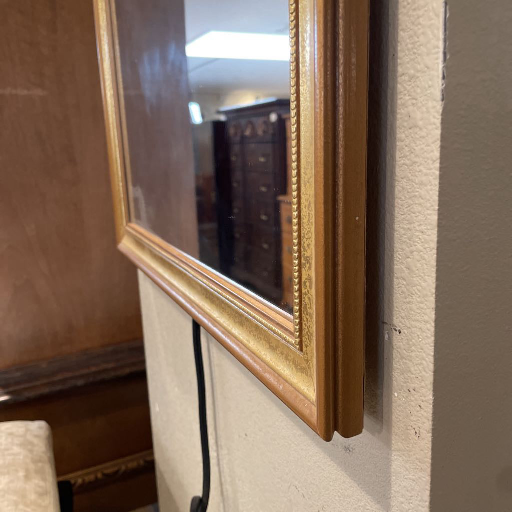 Gold w/ Beaded Border Wall Mirror