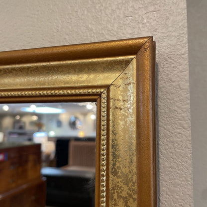 Gold w/ Beaded Border Wall Mirror