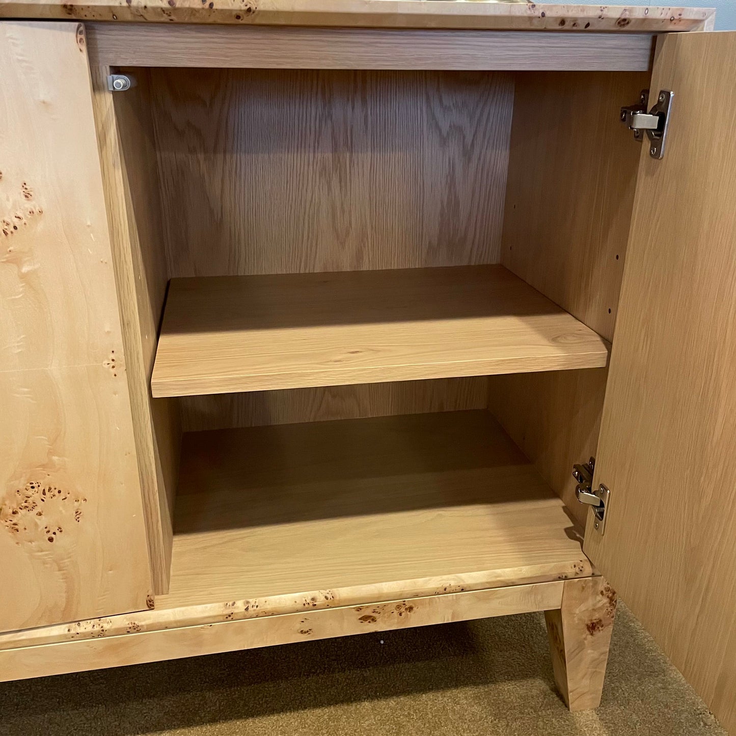 Honey Burl Sideboard