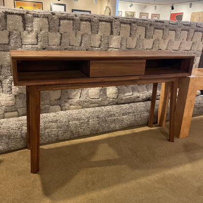 Brushed Pecan Console Table C CONSOLE TABLES