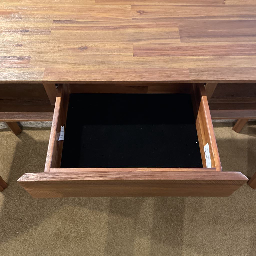 Brushed Pecan Console Table