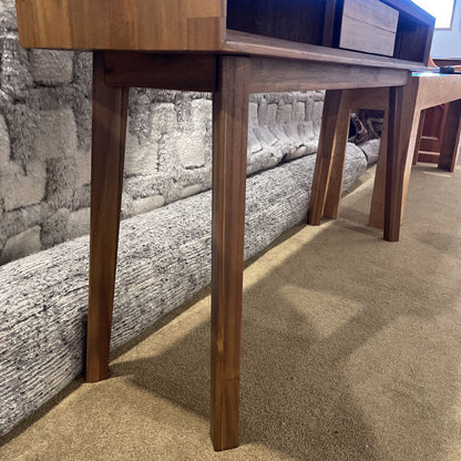 Brushed Pecan Console Table C CONSOLE TABLES