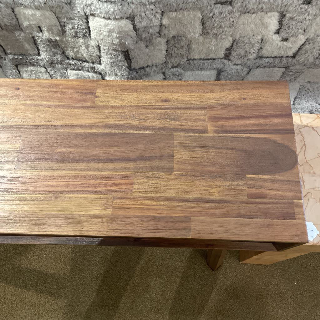 Brushed Pecan Console Table C CONSOLE TABLES