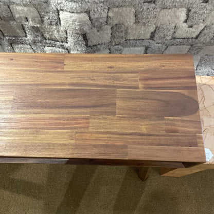 Brushed Pecan Console Table