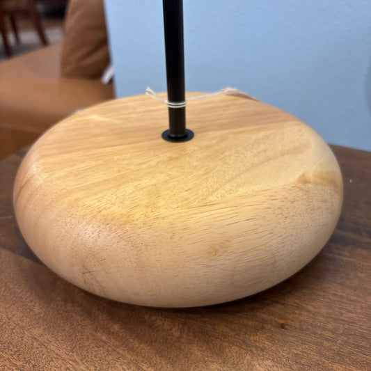 Boucle and Wood Table Lamp LAMPS