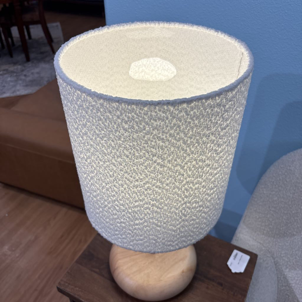 Boucle and Wood Table Lamp LAMPS