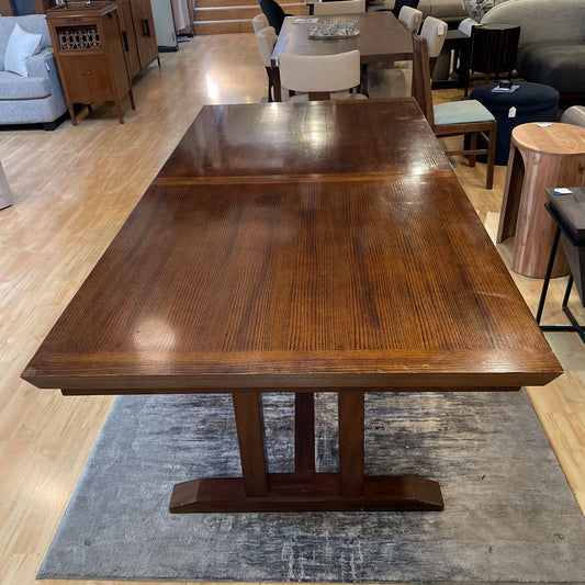 Dark Oak Extendable Star Base Dining Table C DINING TABLES
