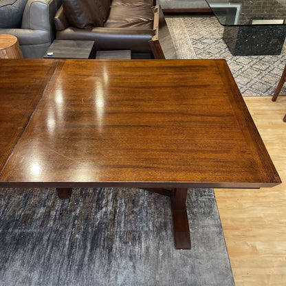 Dark Oak Extendable Star Base Dining Table C DINING TABLES