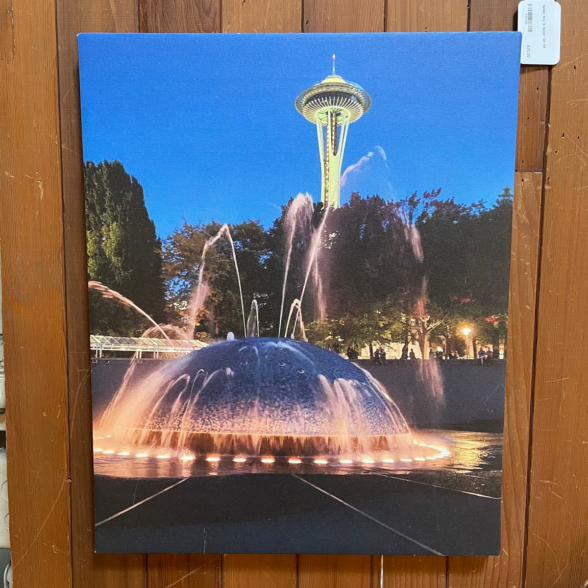 Seattle Center Fountain & Space Needle