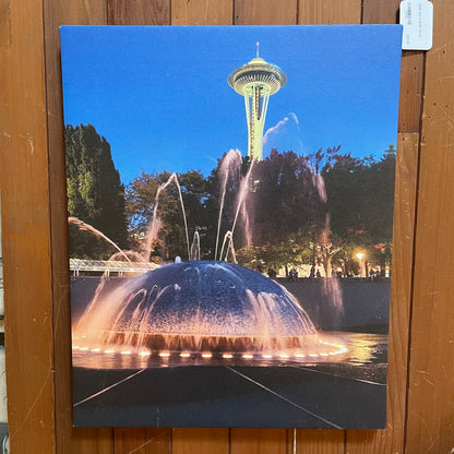 Seattle Center Fountain & Space Needle
