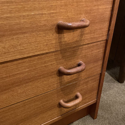 MCM 2-Piece Teak Sec. Bookcase (AS-IS)