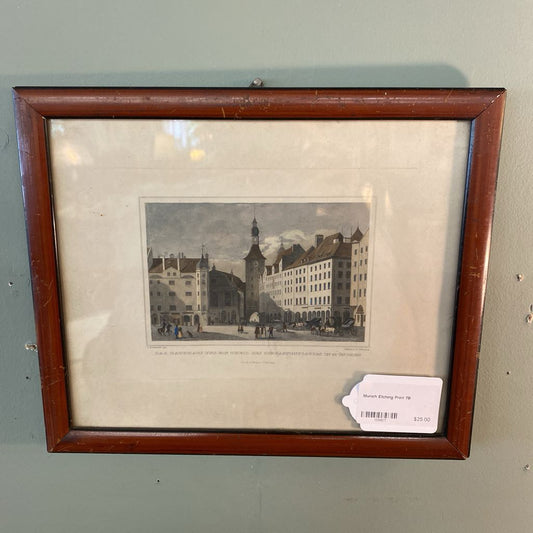 Munich Etching Print ART
