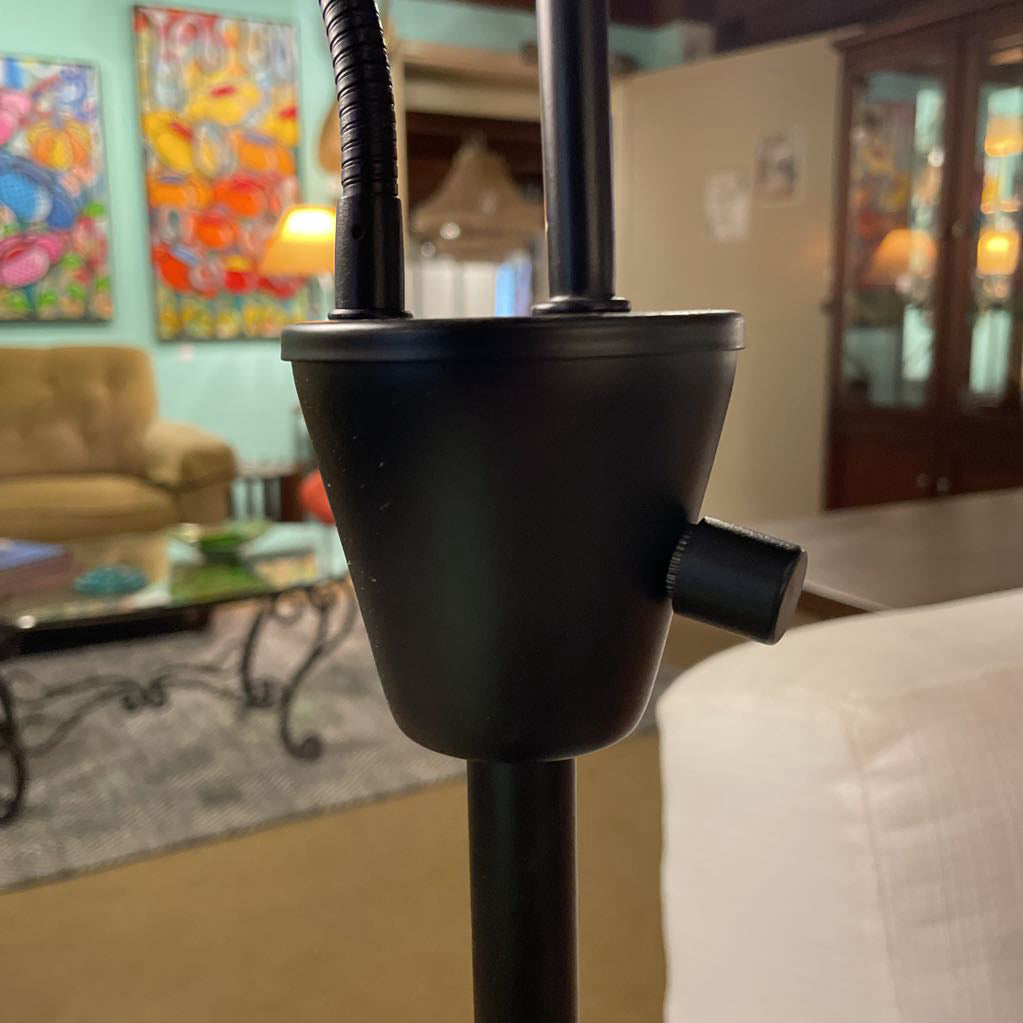 3 Arm Black Gooseneck Floor Lamp