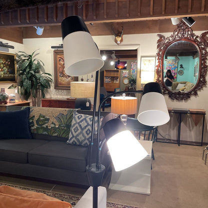 3 Arm Black Gooseneck Floor Lamp