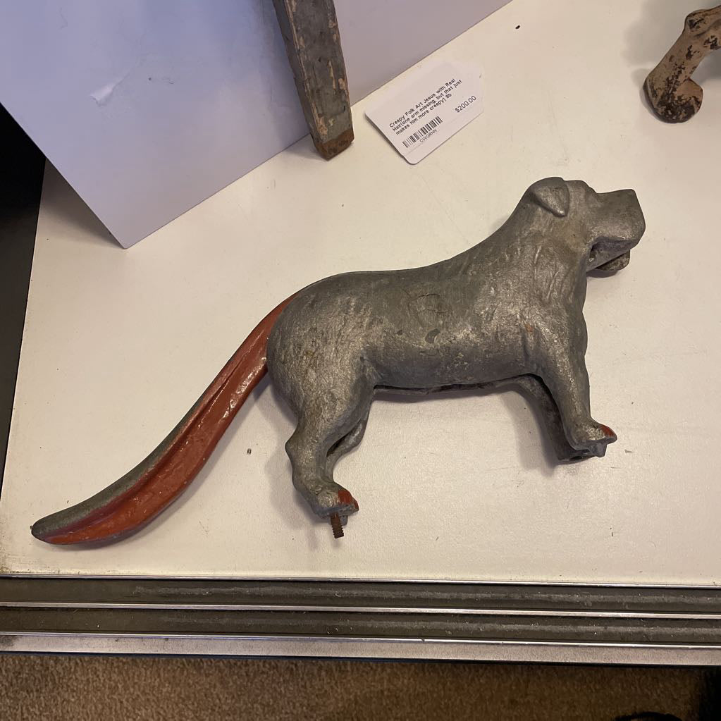 Vintage Metal Doggy Nutcracker UNIQUE FINDS