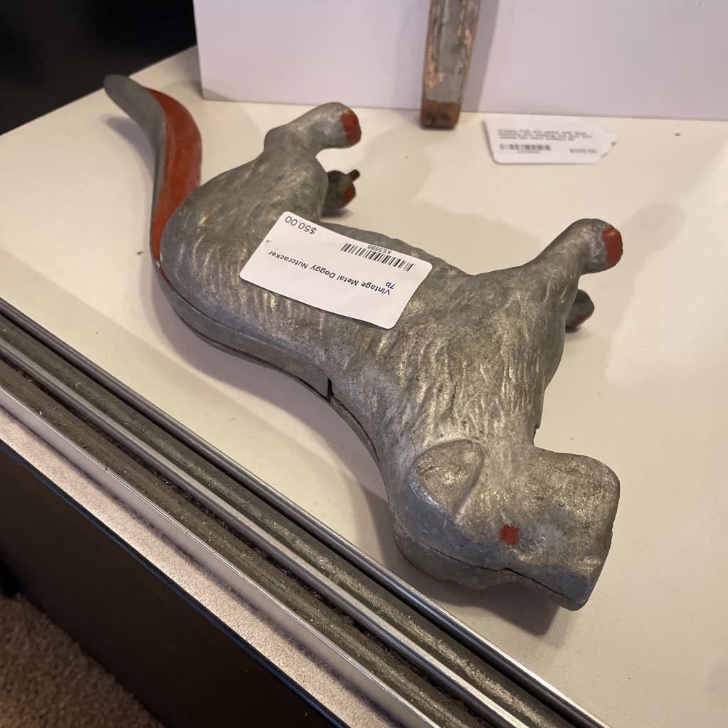 Vintage Metal Doggy Nutcracker UNIQUE FINDS