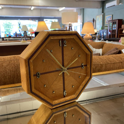 Octagonal Wood Clock